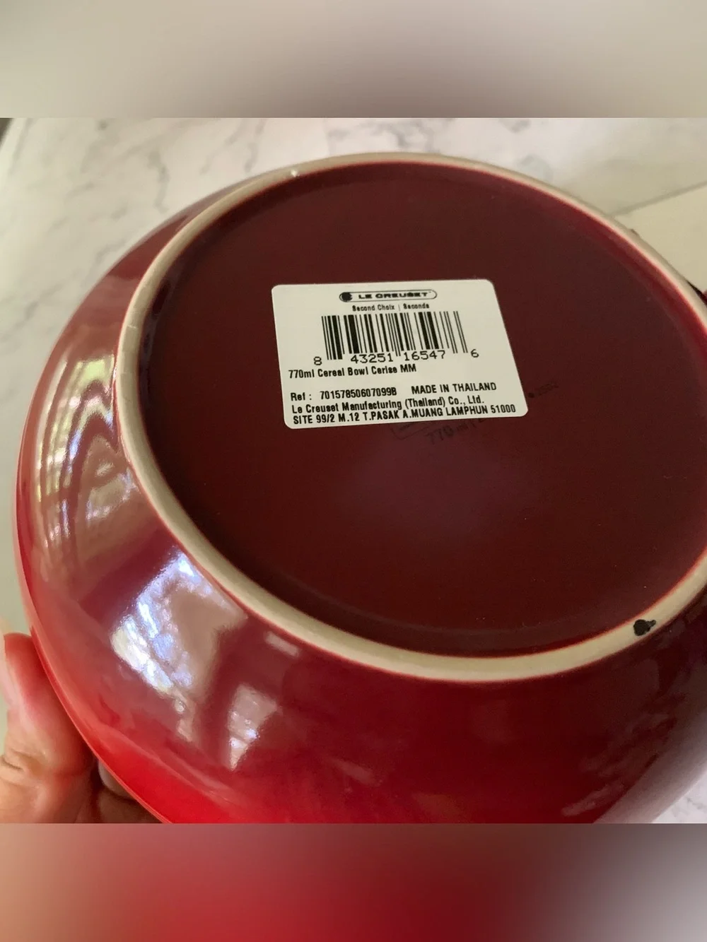 2 le creuset 770ml cereal bowls - cerise